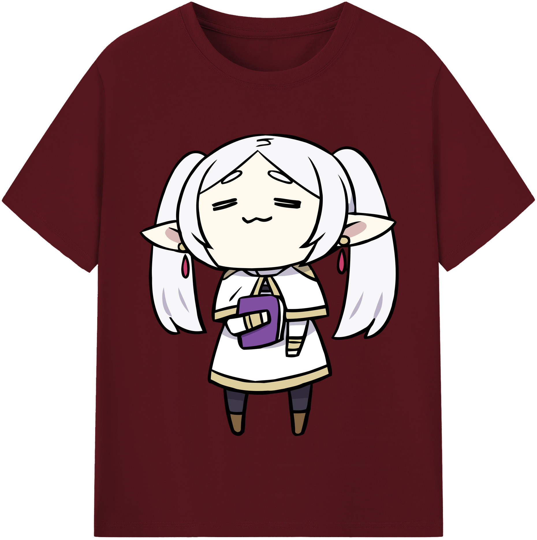 （画像用） 葬送のフリーレン Frieren 綿100％半袖Tシャツ（フロントプリント）
